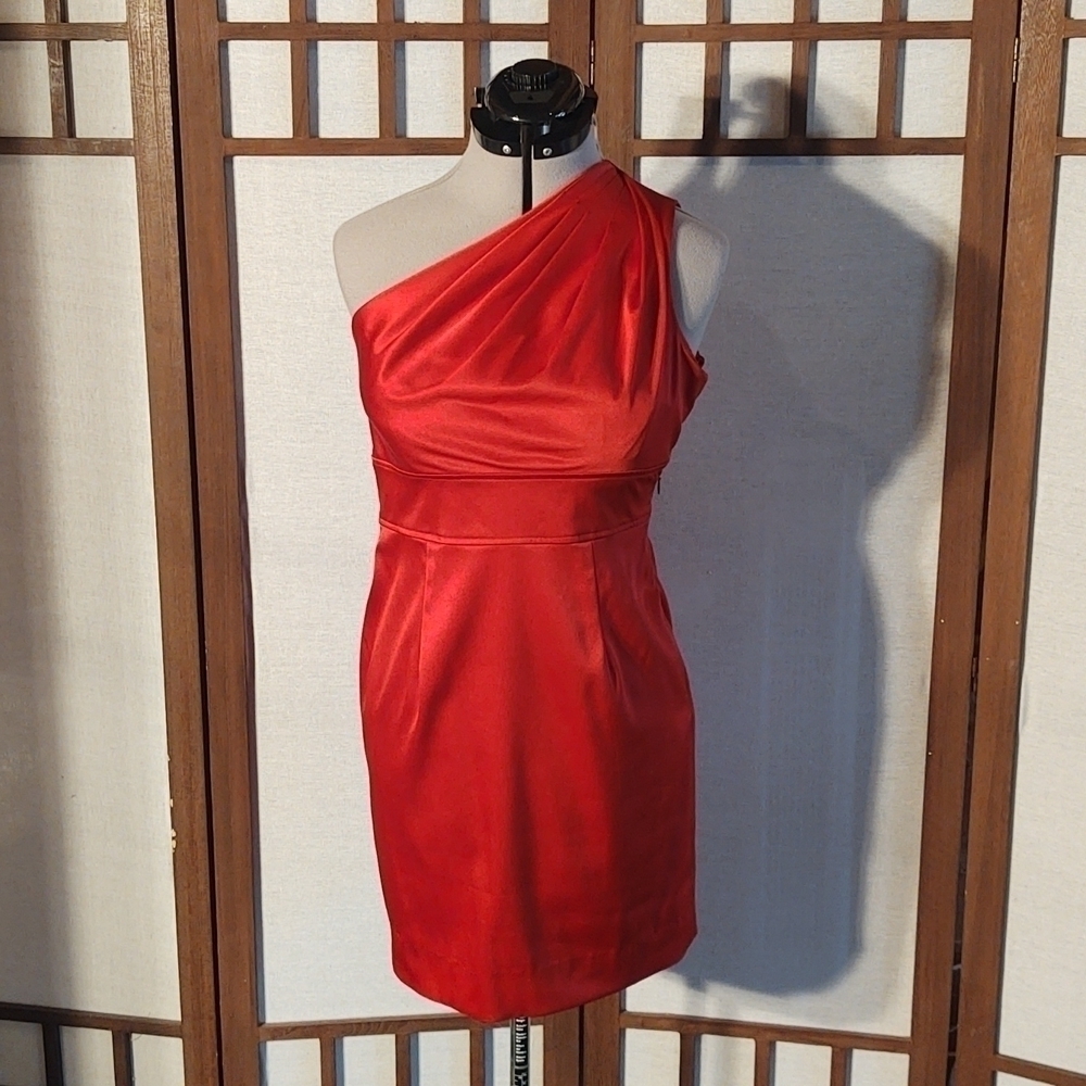 The Limited Event One Shoulder Red Formal Mini Dress Sz 6